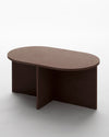 Capsule Coffee Table, Dark Brown