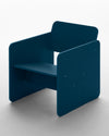 Slab Lounge Chair, Blue