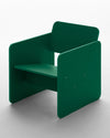 Slab Lounge Chair, Green