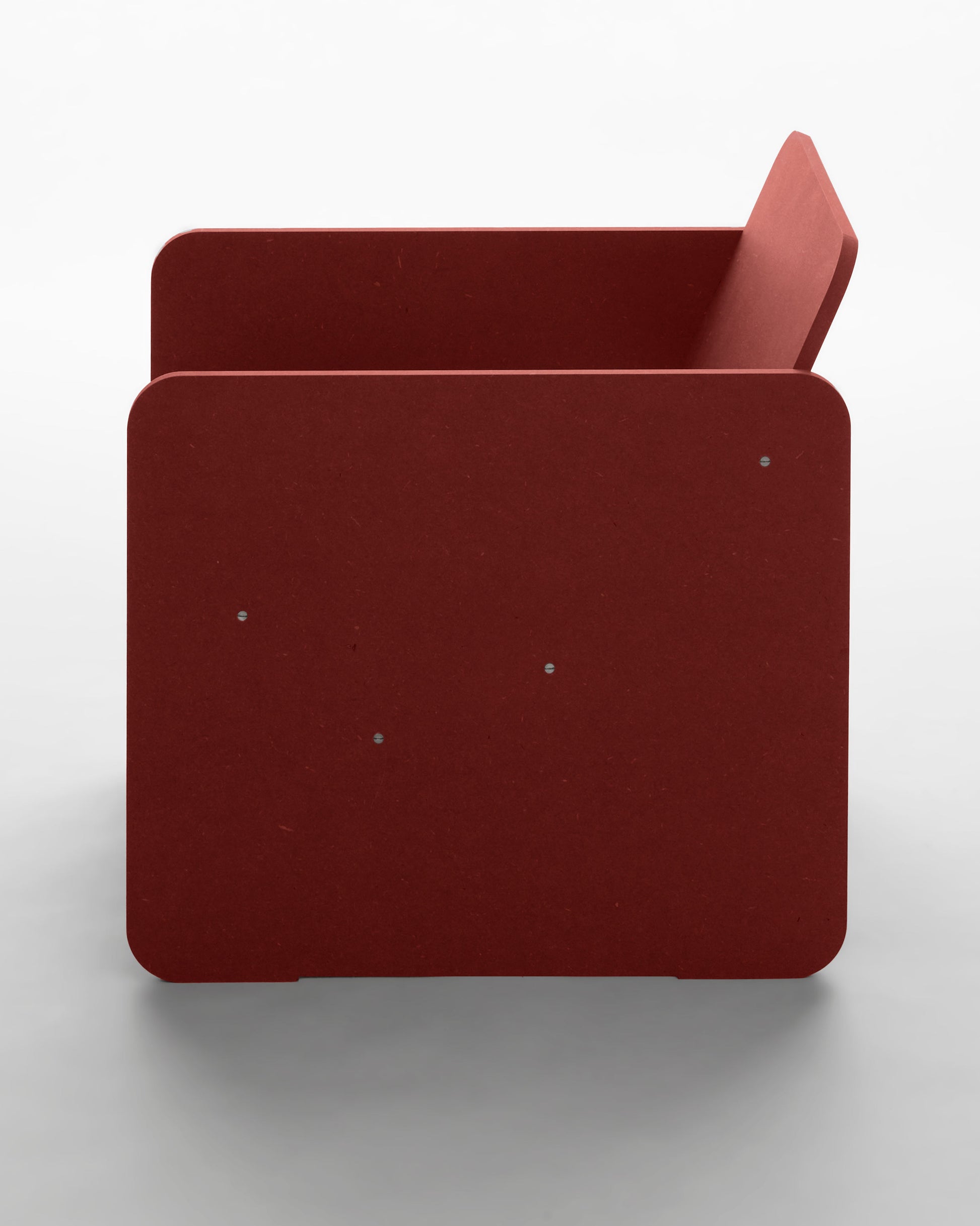 Slab Lounge Chair, Red