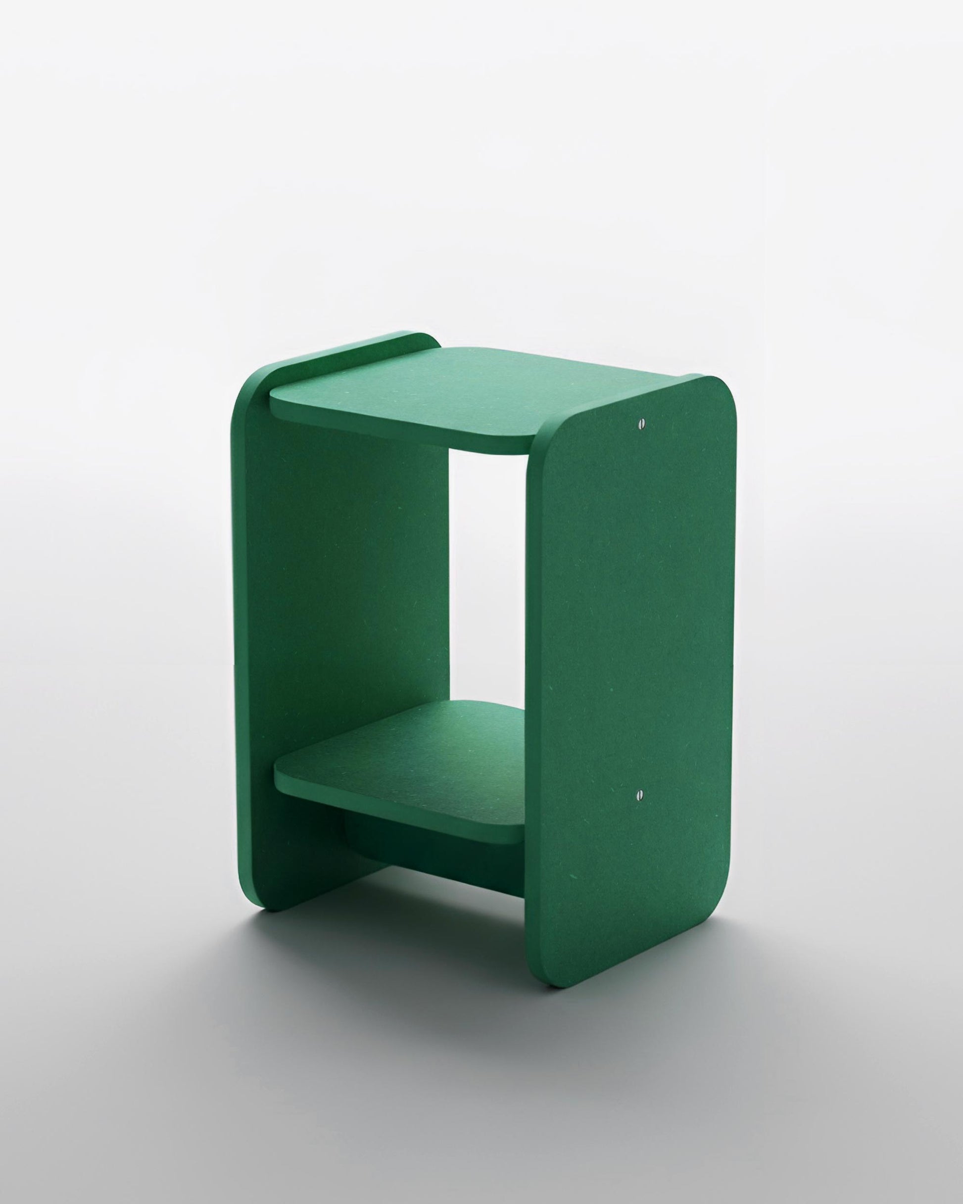 Slab Side Table, Green