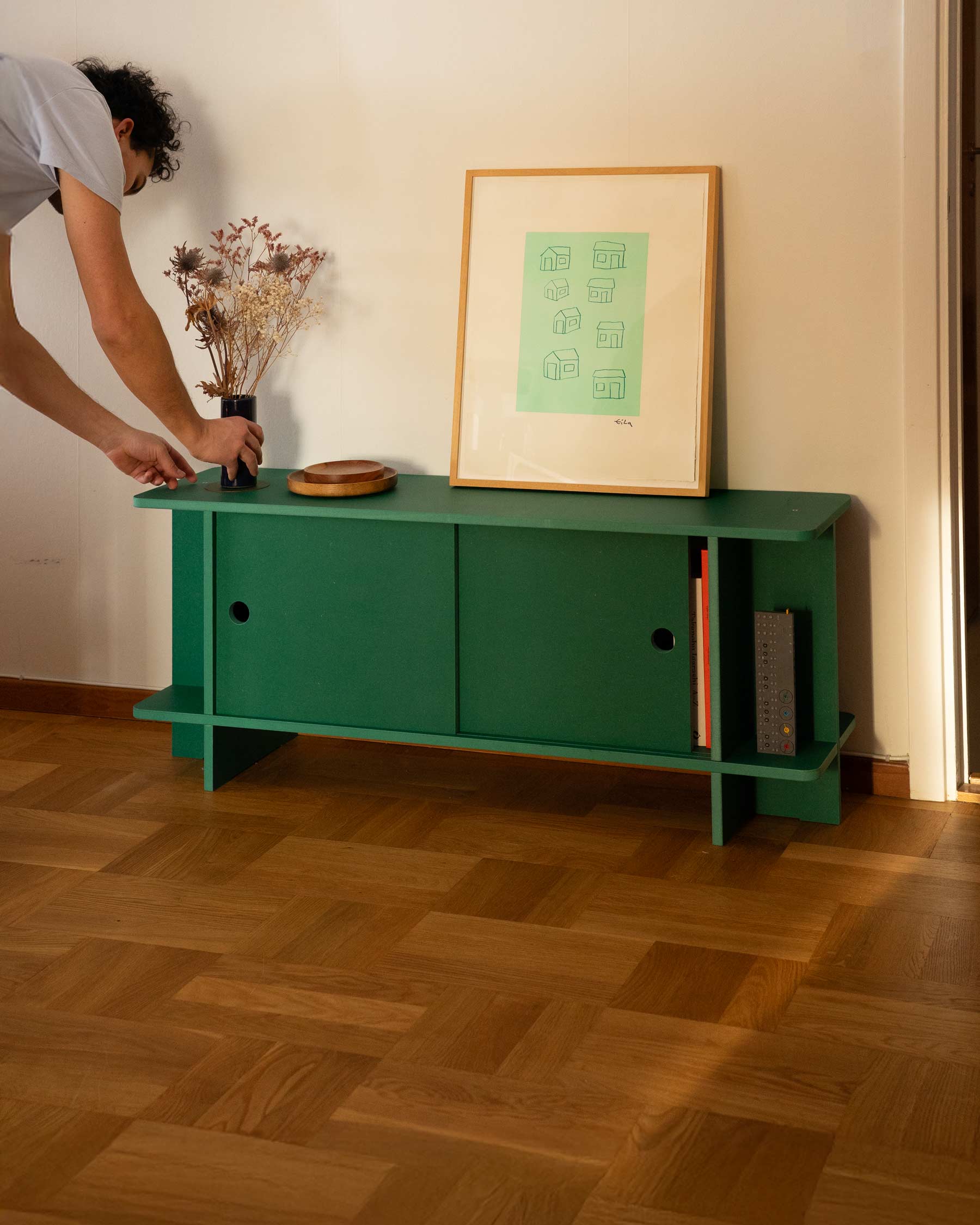 Frame Cabinet, Green