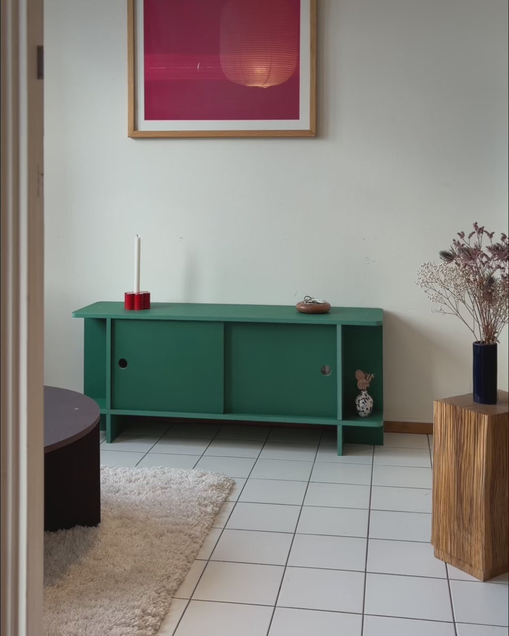 Frame Cabinet, Dark Brown