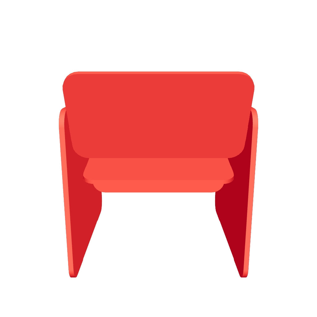 Lounge Chair 01, Red